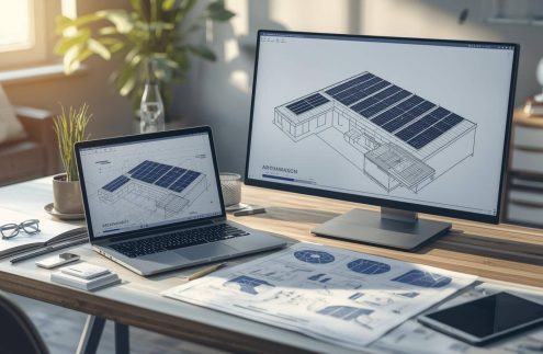 Indian solar EPC engineers reviewing project design drawings to reduce execution risk