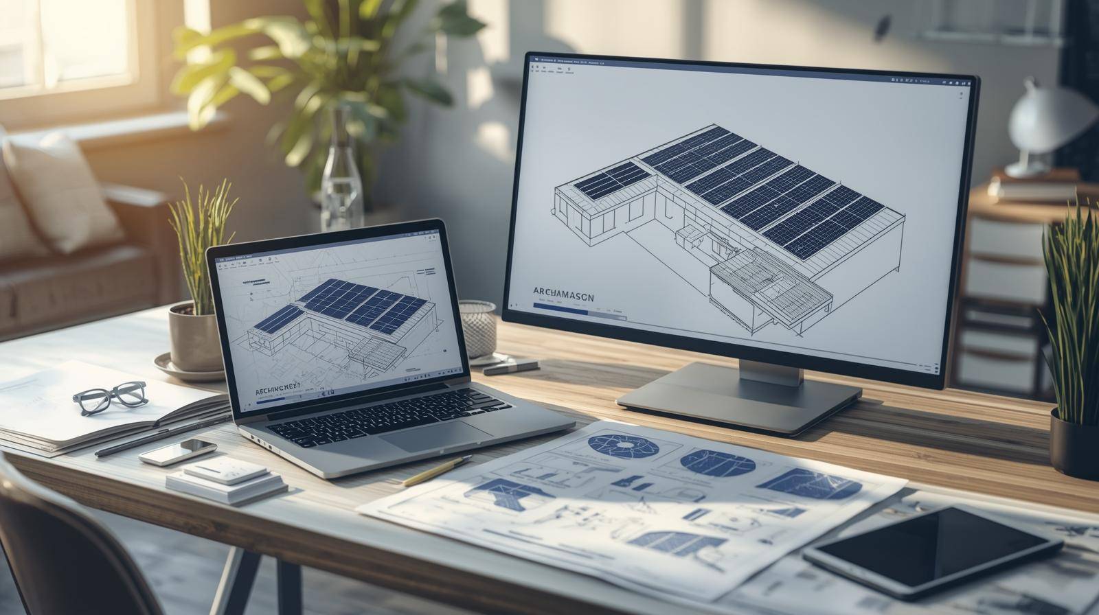 Indian solar EPC engineers reviewing project design drawings to reduce execution risk